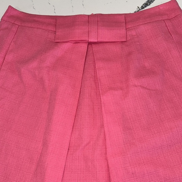 Boden 100% Cotton A Line Lined Skirt w/ Bow Detail and Side Pockets sz.4 - Picture 3 of 10